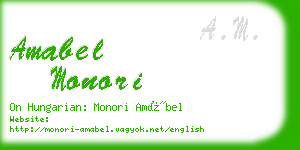 amabel monori business card
